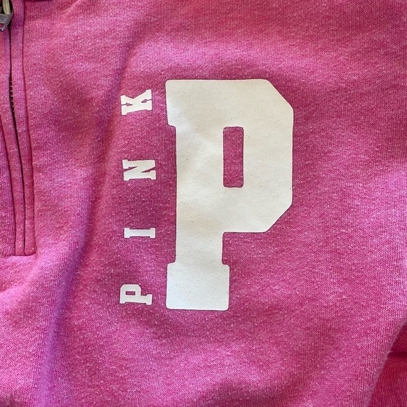 PINK by Victoria’s Secret Light Pink Quarter Zip - Picture 3 of 4